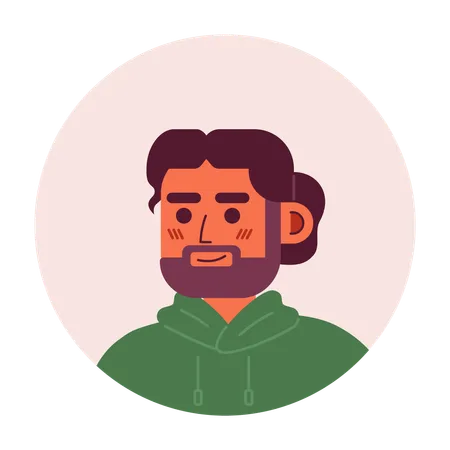 Bearded spanish man  Illustration