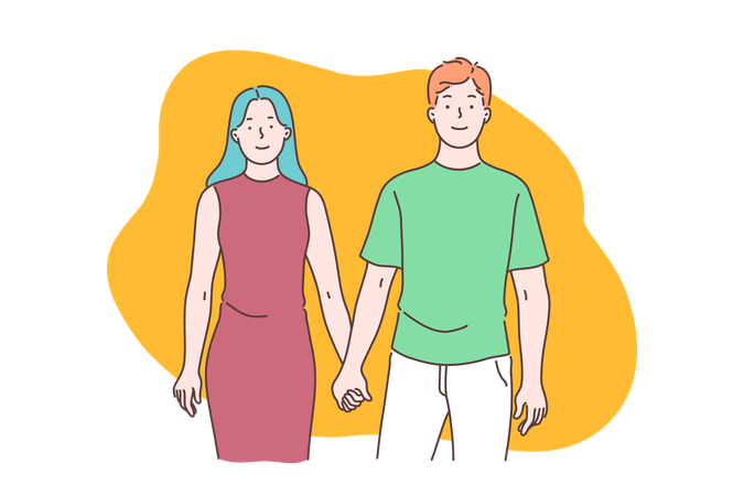 Beau couple  Illustration