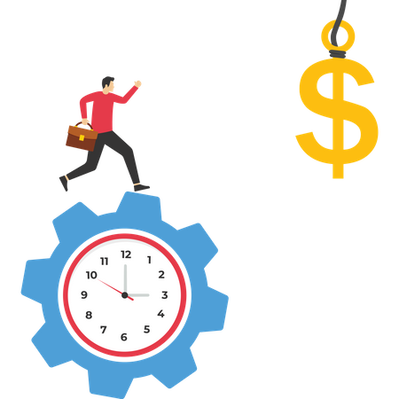 Beaucoup d’argent utilisé pour attirer les employés  Illustration