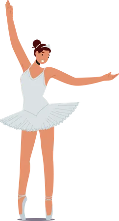 Beautiful Ballerina dancer girl Illustration