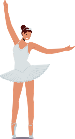 Beautiful Ballerina dancer girl  Illustration