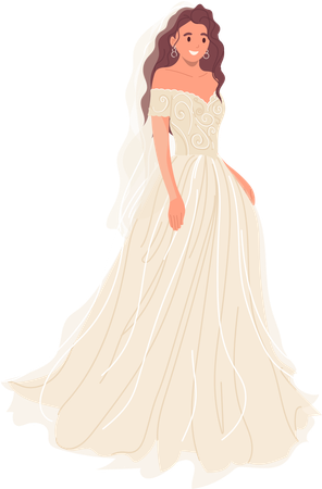 Beautiful bride  Illustration