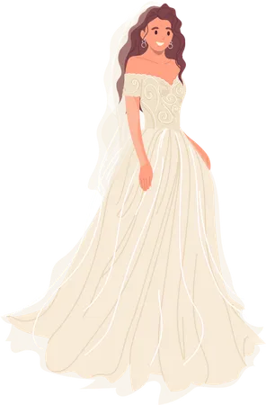 Beautiful bride  Illustration