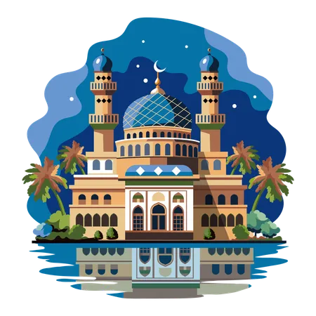 Beautiful Masjid  Illustration