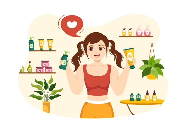 Beauty and Health  Illustration