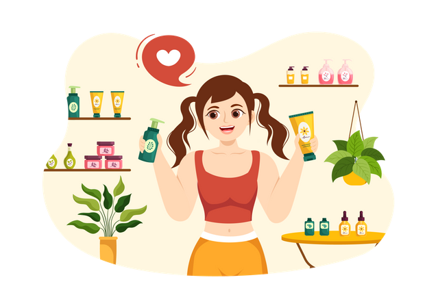 Beauty and Health  Illustration