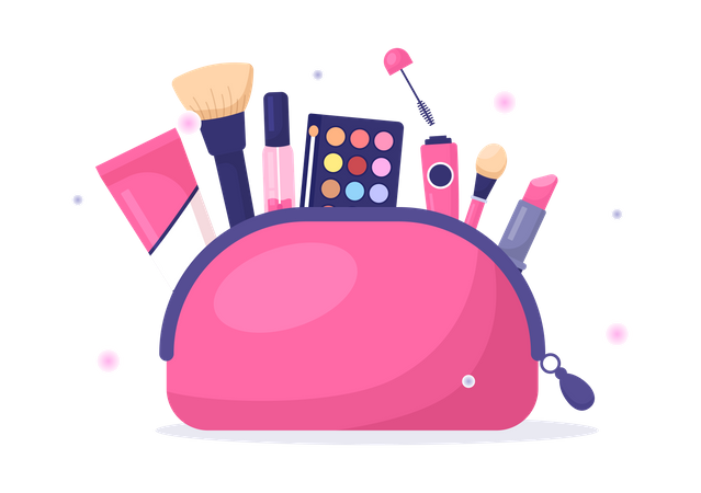 Beauty and Make up School Illustration  Illustration