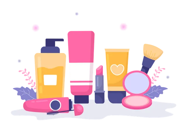 Beauty and Make up School Illustration  Illustration