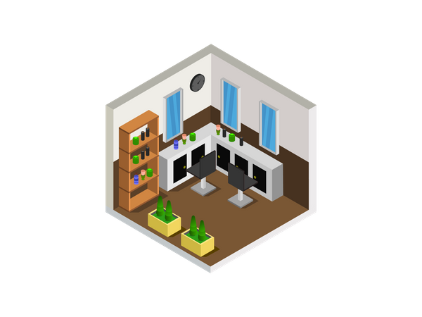 Beauty parlor  イラスト