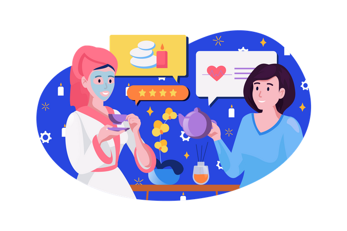 Beauty product and parlor rating  Illustration