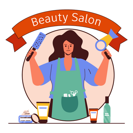 Beauty salon Illustration