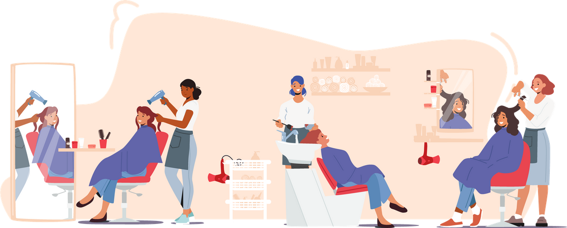 Beauty Salon  Illustration