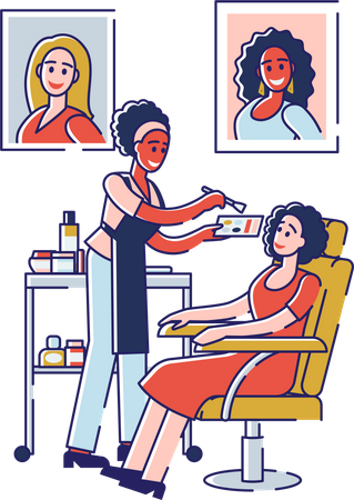 Beauty Salon  Illustration