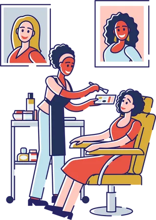 Beauty Salon  Illustration