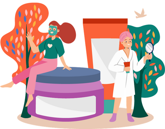 Beauty salon  Illustration