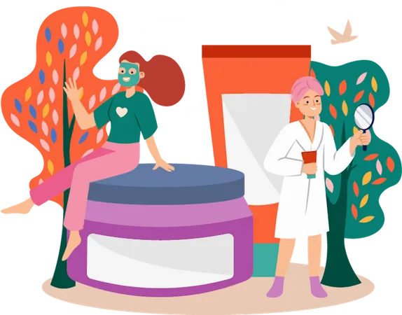 Beauty salon  Illustration