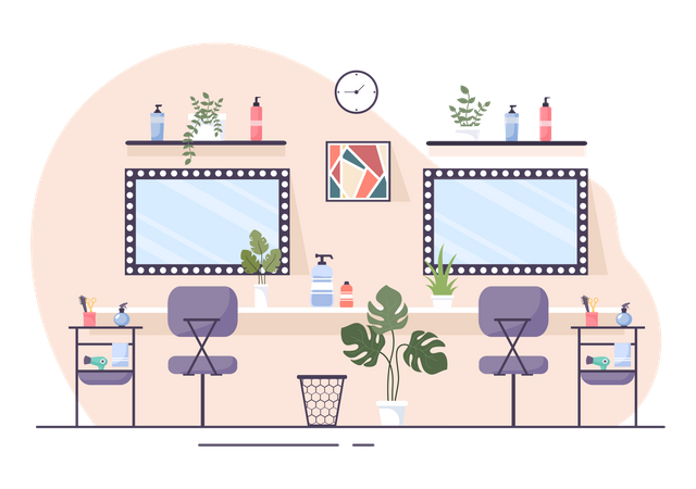 Beauty Salon  Illustration