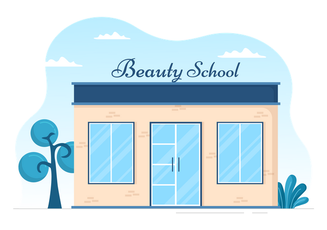 Beauty school Illustration