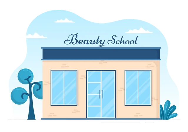 Beauty school Illustration