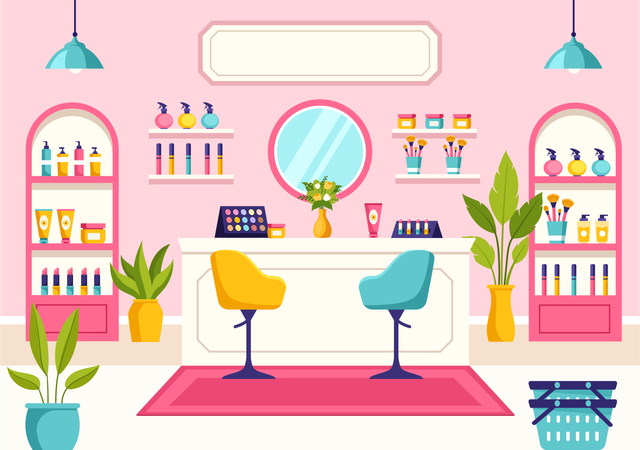 Beauty Shop  Illustration