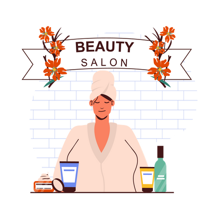 Beauty slaon  Illustration