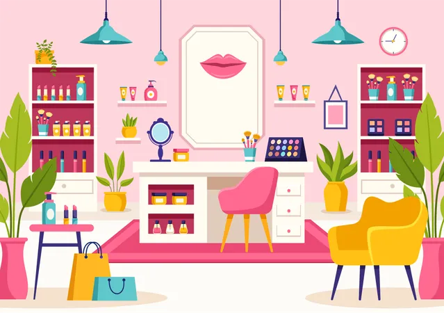 Beauty Store  Illustration