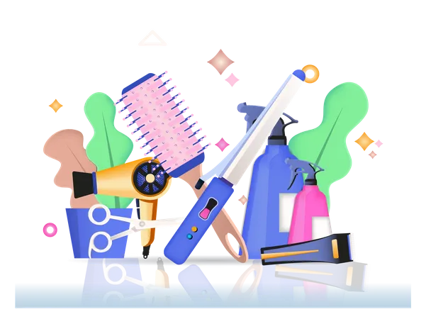 Beauty Tools  Illustration