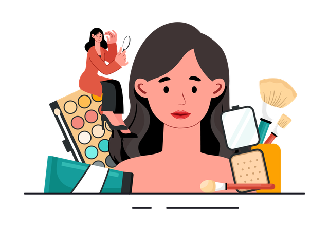 Beauty Training  Illustration