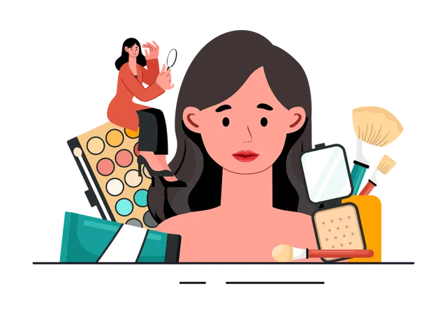 Beauty Training  Illustration