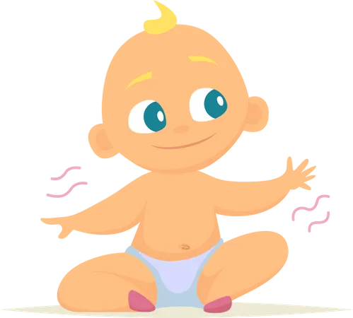 Pequeño bebe  Ilustración