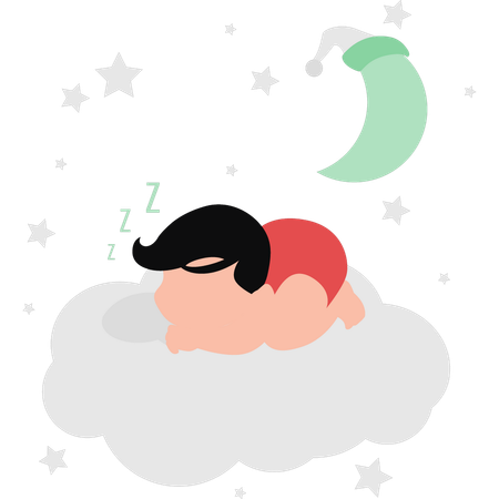 Bébé dort  Illustration