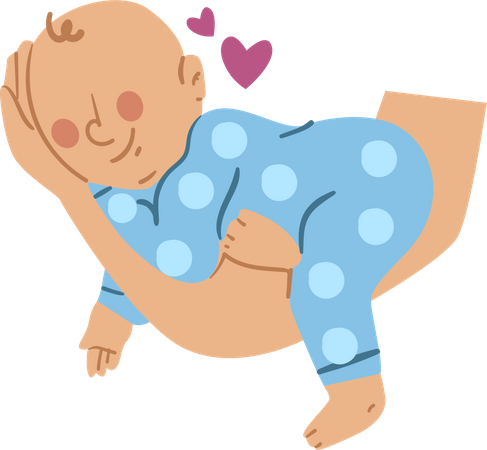 Bebê recém-nascido  Ilustração