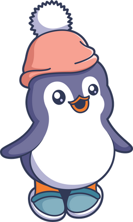 Bébé pingouin  Illustration