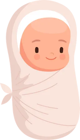 Bebê recém-nascido  Ilustração