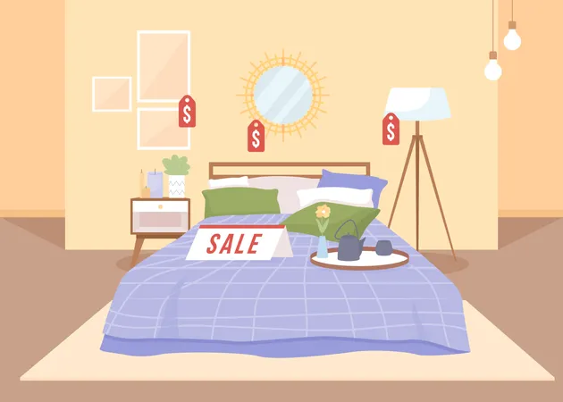 Bed sale  Illustration