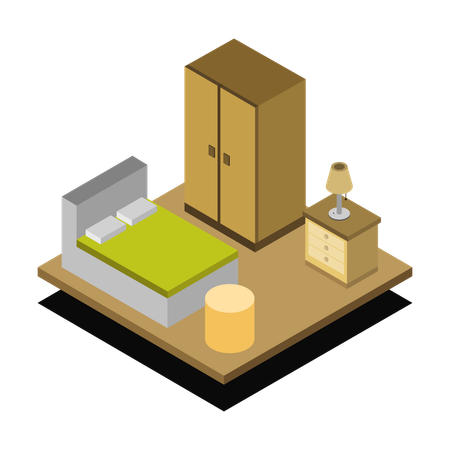 Bedroom decor  Illustration