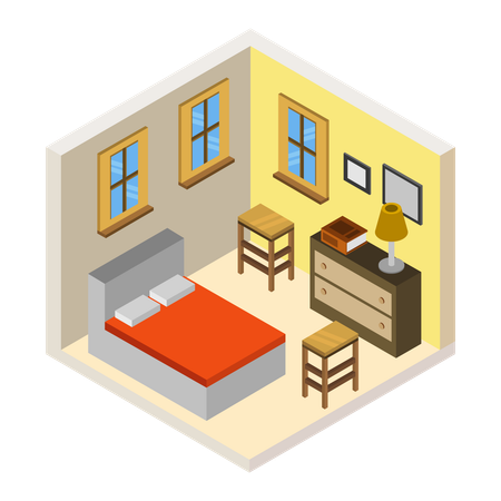 Bedroom furniture  Illustration