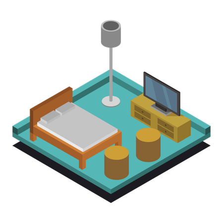 Bedroom furniture  Illustration