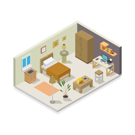 Bedroom  Illustration