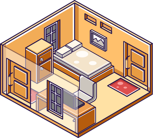 Bedroom  Illustration