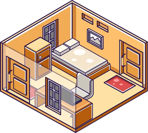 Bedroom  Illustration