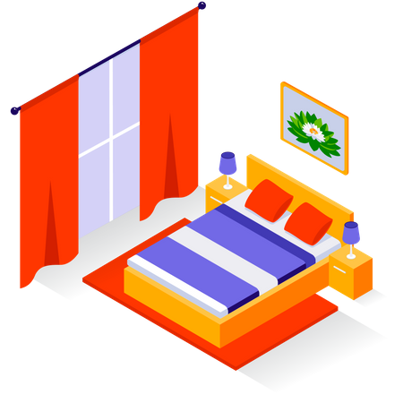 Bedroom  Illustration