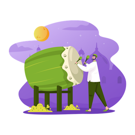 Bedug Ramadan  Illustration