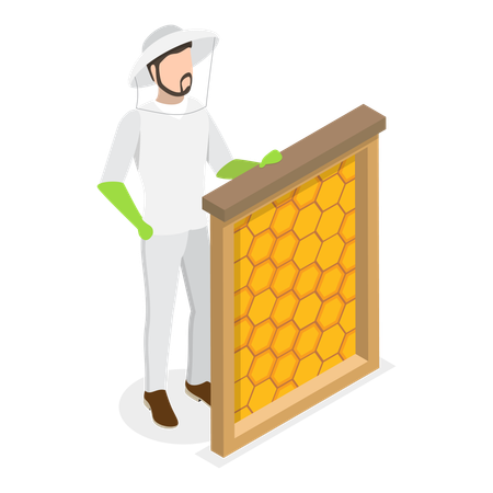 Beekeeping  Illustration