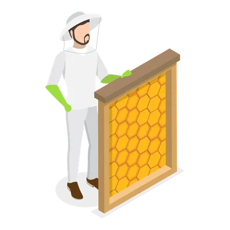 Beekeeping  Illustration