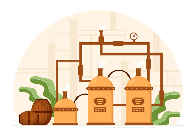 Beer Brewery Illustration