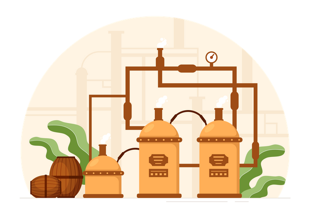 Beer Brewery  Illustration