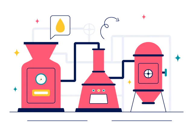 Beer Brewing Process  Illustration