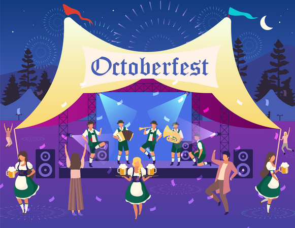 Beer Festival  Illustration