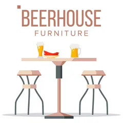 Beer House Furniture Illustration Pack